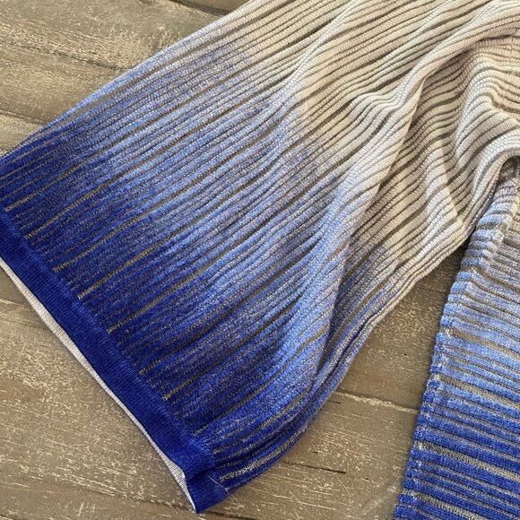 Chico’s Travelers Women’s Open Front Sweater Size 0 Hombre Stretchy 3/4 Sleeve - Picture 7 of 12